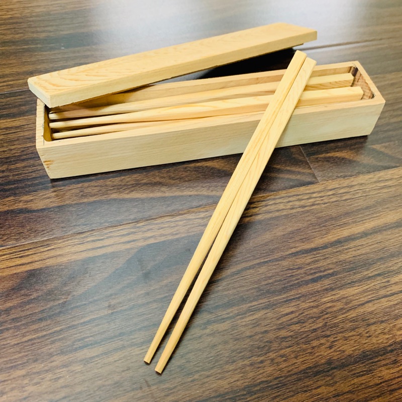 檜木筷子組（中）一盒4雙