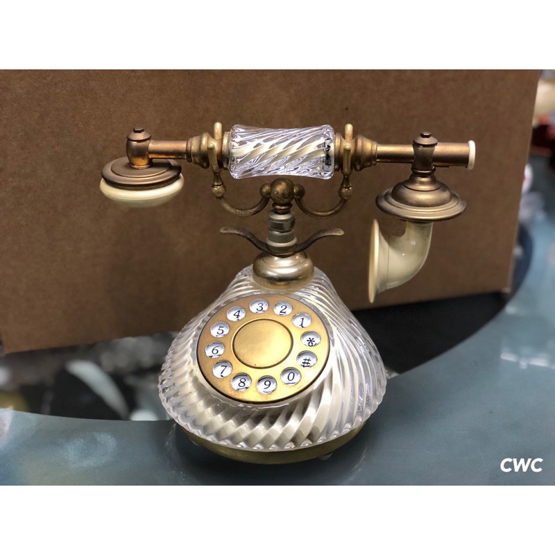 復古造型室內電話-歐式水晶色