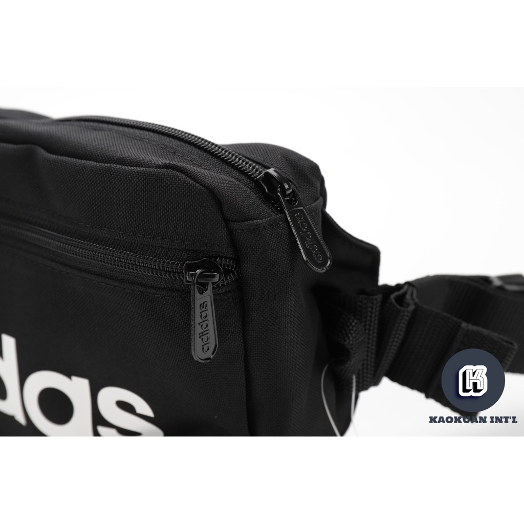 ADIDAS Linear Core 側背包黑白色腰包側背包小包隨身包DT4827【高冠國際】 | 蝦皮購物