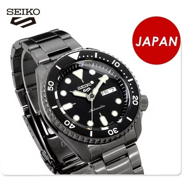 【SEIKO 5 Sports】SRPD65K1/4R36-07G0SD 水鬼造型/42mm/全黑/公司貨