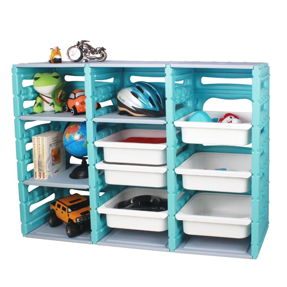 親親CCTOY 台灣製 積木拼接三排組合抽屜+板收納櫃 FU-10 兒童櫃 兒童置物櫃 玩具收納櫃 衣物收納