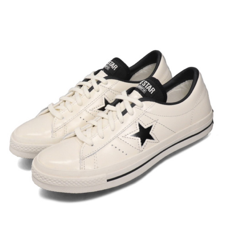 匡威 converse one star 米白皮革版 滑板鞋 167324C