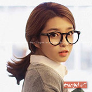[mangel art] 🍎新款復古🍎圓框膠框眼鏡韓版日系潮流流行街頭混搭造型眼鏡男眼鏡女眼鏡經典款35