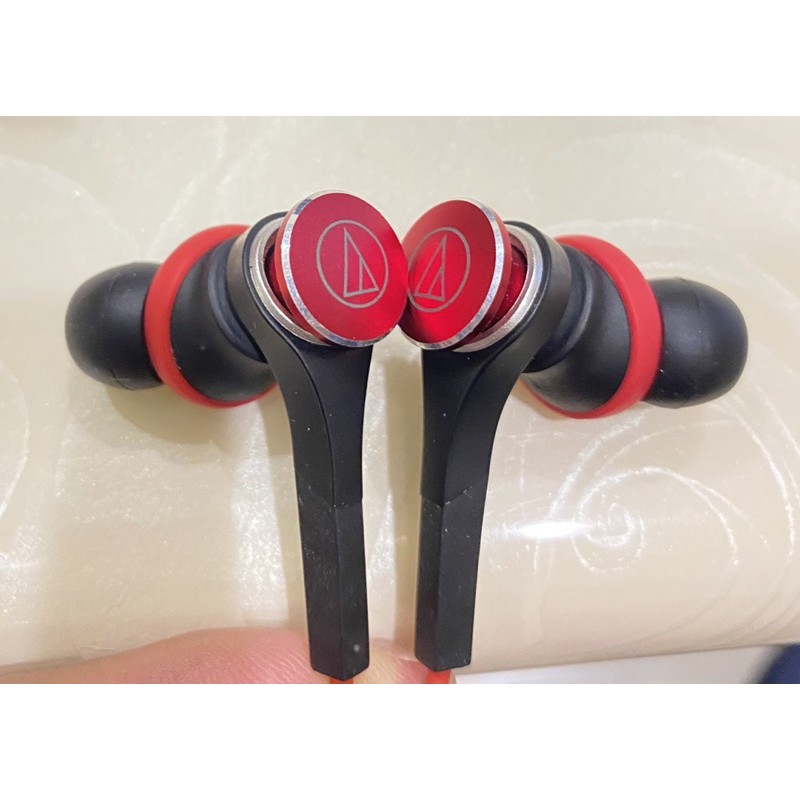 「二手」極新鐵三角 CKS77X入耳式有線耳機 黑紅  ATH-CKS77X 、超便宜（付原廠耳機袋）音質優美、質感超棒