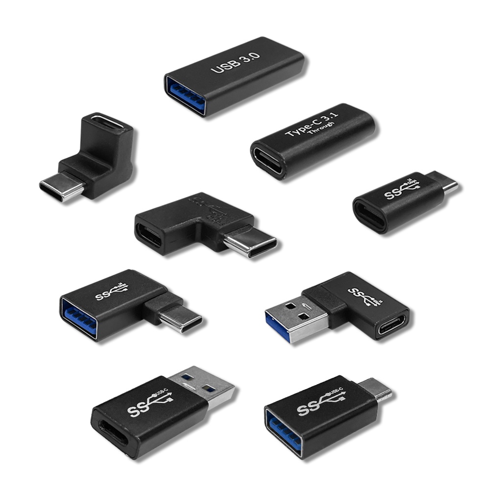 USB 線 頭 Type C usb 轉接頭 100瓦 10Gbps 5Gbps 公 轉 母 母 轉 母