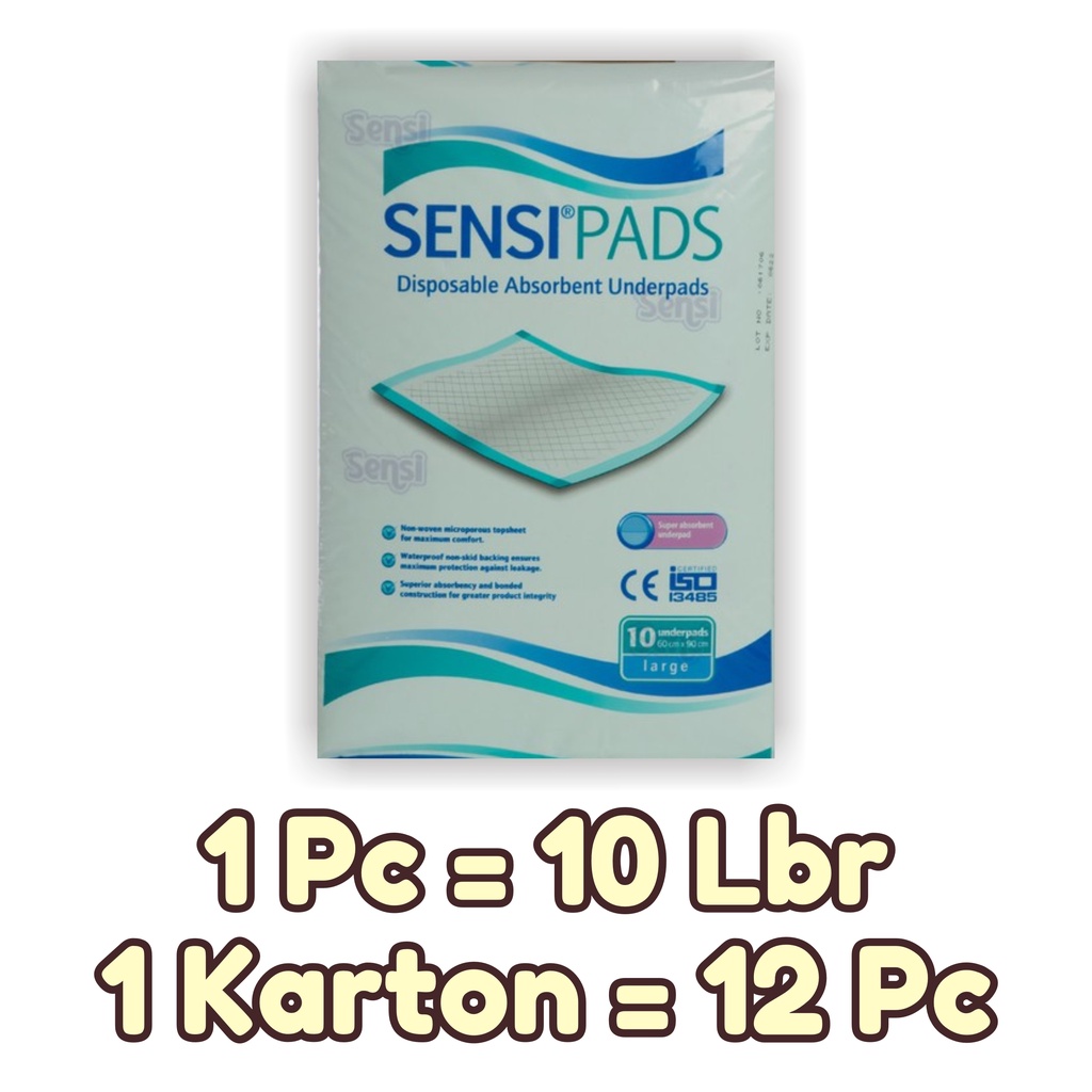Ecer Sensi Underpad Sensipad L10 60x90 包含 10 張墊