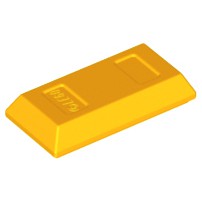 樂高 LEGO 亮淺 橘色 金磚 金條 金塊 黃金 磚塊 99563 6236454 Orange Ingot Bar