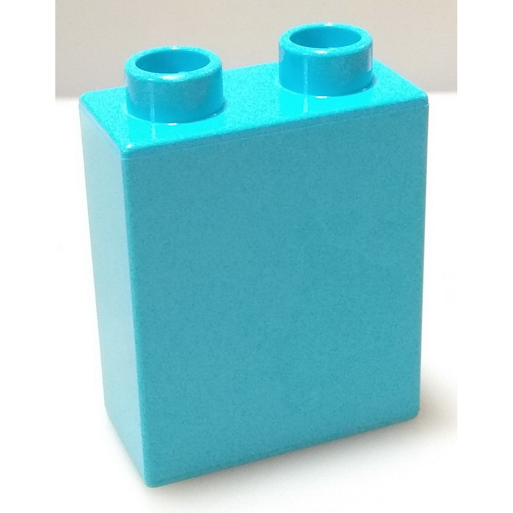 【得寶Duplo】水藍色 1x2 高磚 基本磚 大顆粒 積木 [樂高玩家★正版LEGO]