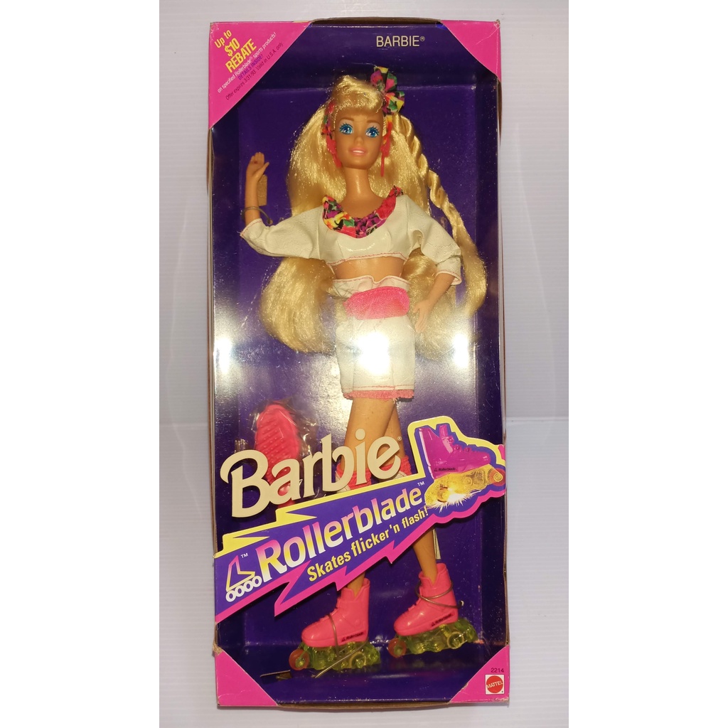 絕版 芭比娃娃 barbie rollerblade 1991 溜冰鞋 旱冰鞋