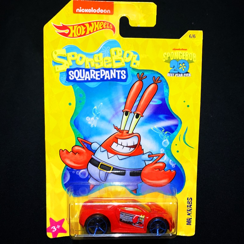 Hot wheels 風火輪小汽車 spongebob 海綿寶寶系列吊卡 蟹老闆 ultra rage