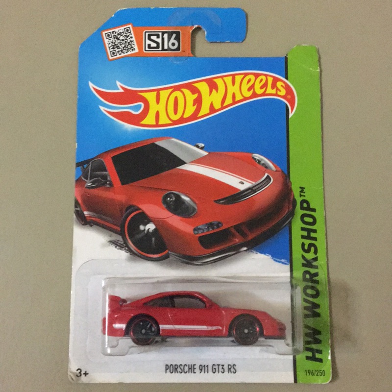 風火輪 Hot Wheels PORSCHE 911 GT3 RS 紅白條紋