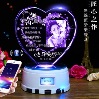 客製化夜燈 音樂盒 老婆生日禮物 照片客製化 情侶客製化 客製化生日禮物 情侶禮物 週年紀念禮物 結婚週年紀念禮物