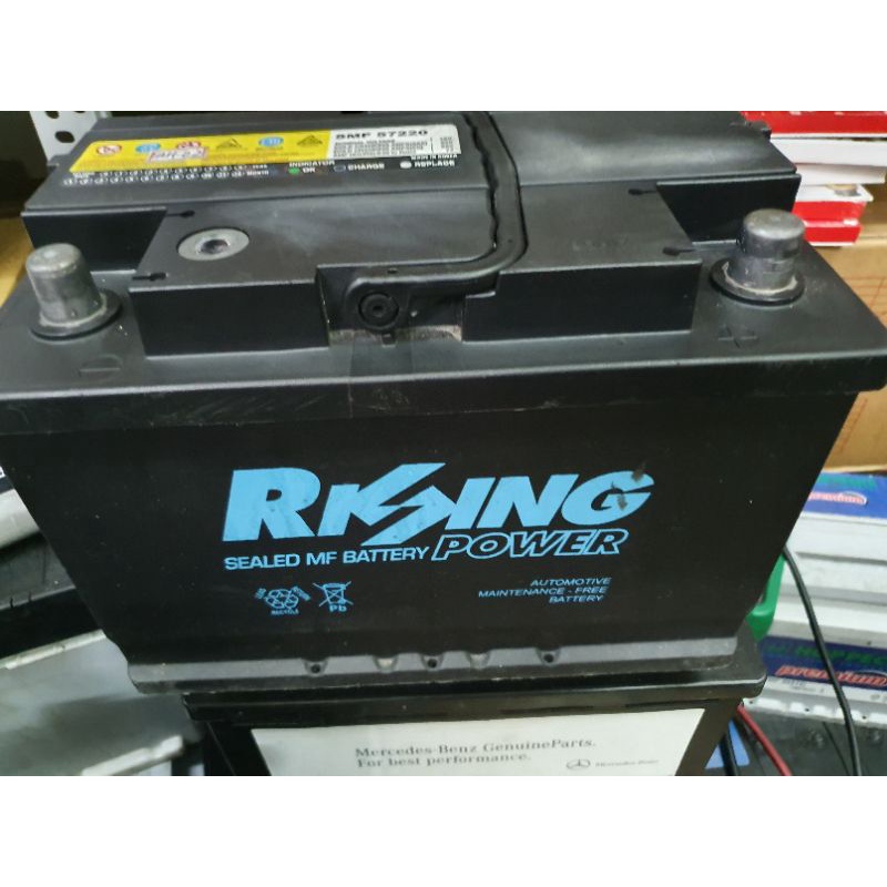 歐規電池57220韓國Rising電瓶72ah620cca極地新古電池