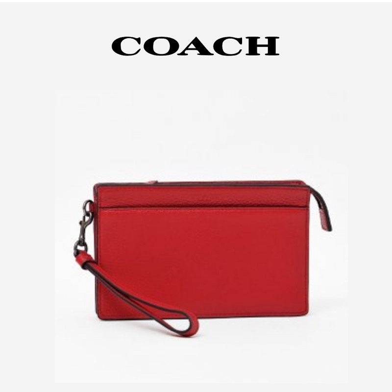 COACH：Structured Pouch｜手拿包｜牛皮 手抓包 手機配件包 男包 中性 C1601