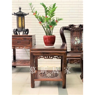 全新品< 四角6068刻花鶴壽超大無抽花檯茶几架 >仿古傢俱 古典傢俱 實木傢俱 優質原木雞翅木整張製作 大型藝品擺飾架