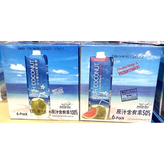🥥好市多代購 Koh 純椰子汁/西瓜椰子1公升X6入