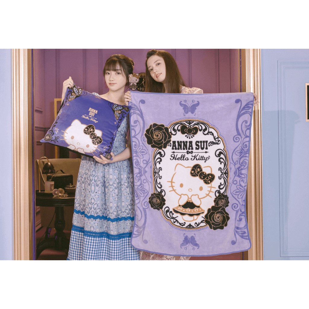 現貨 7-11  ANNA SUI 刺繡抱枕保暖毯組  抱枕 毛毯 時尚聯萌 聯盟集點送 三麗鷗 KITTY