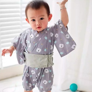 包屁衣短袖 攝影服裝道具 日本和服 兔寶寶裝 兒童和服 兒童浴衣 日本包屁衣 寶寶連身衣 包屁 嬰幼兒衣服