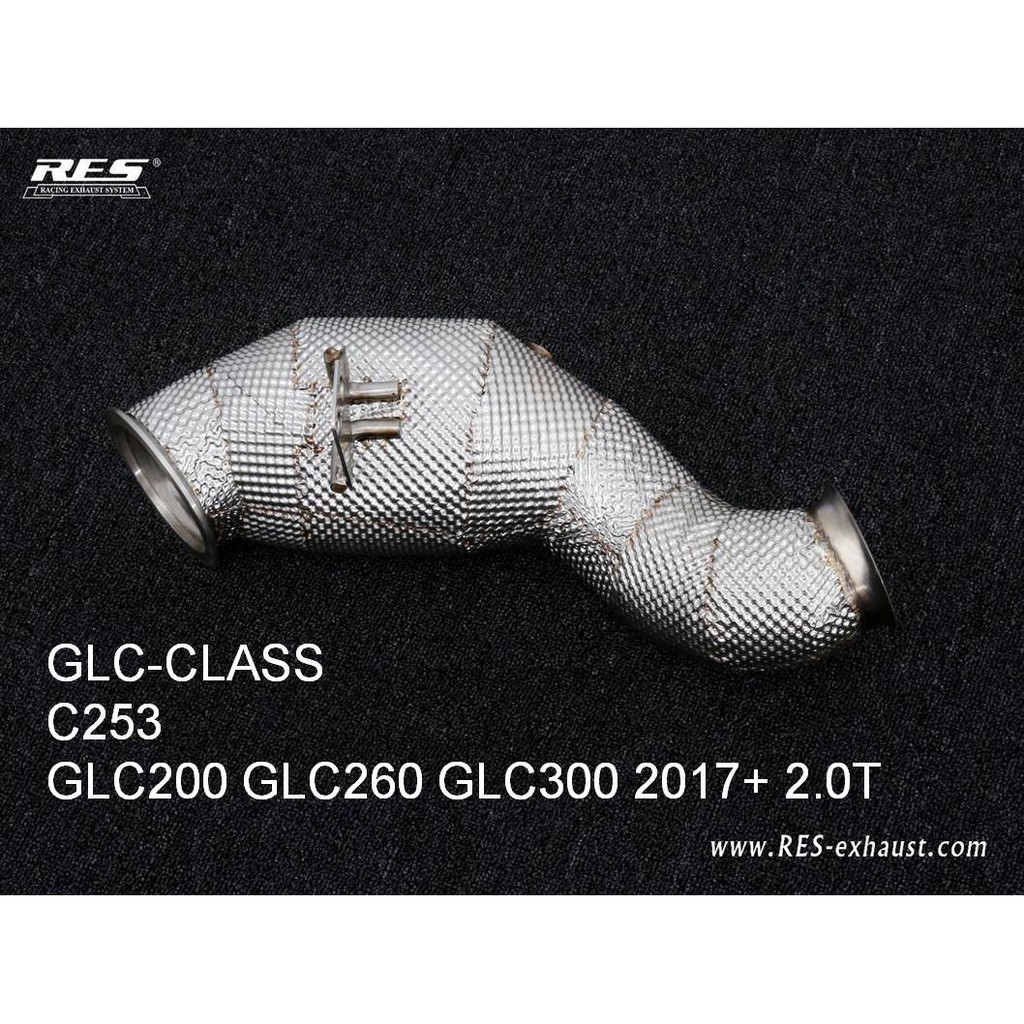 【RES排氣管】BENZ GLC系列 200 260 300 不鏽鋼/鈦合金 當派 中尾段 電子閥門 – CS車宮