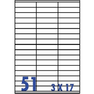 Unistar 裕德3合1電腦標籤紙 (38)US4459 51格