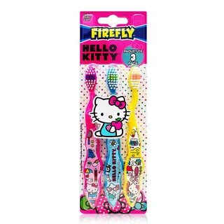 【美國 FIREFLY】HELLO KITTY兒童牙刷3入裝