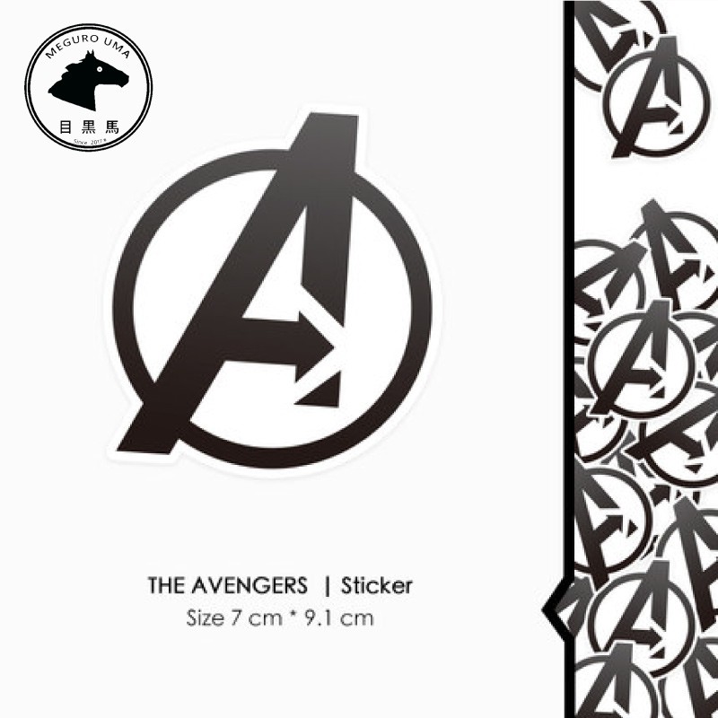 [貼紙] 復仇者聯盟The Avengers 貼紙  PVC防水貼紙 行李箱貼紙 機車安全帽筆記本潮牌潮流Sticker
