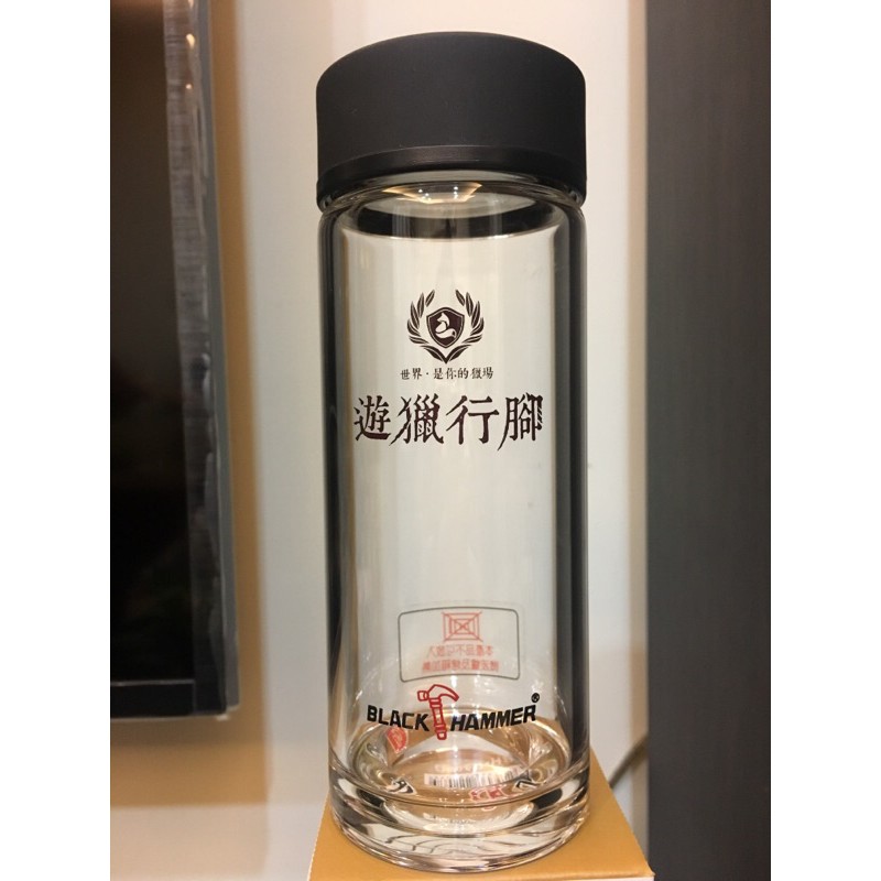 （全新）BLACK HAMMER雅柏耐熱玻璃水瓶400ml（典雅金）