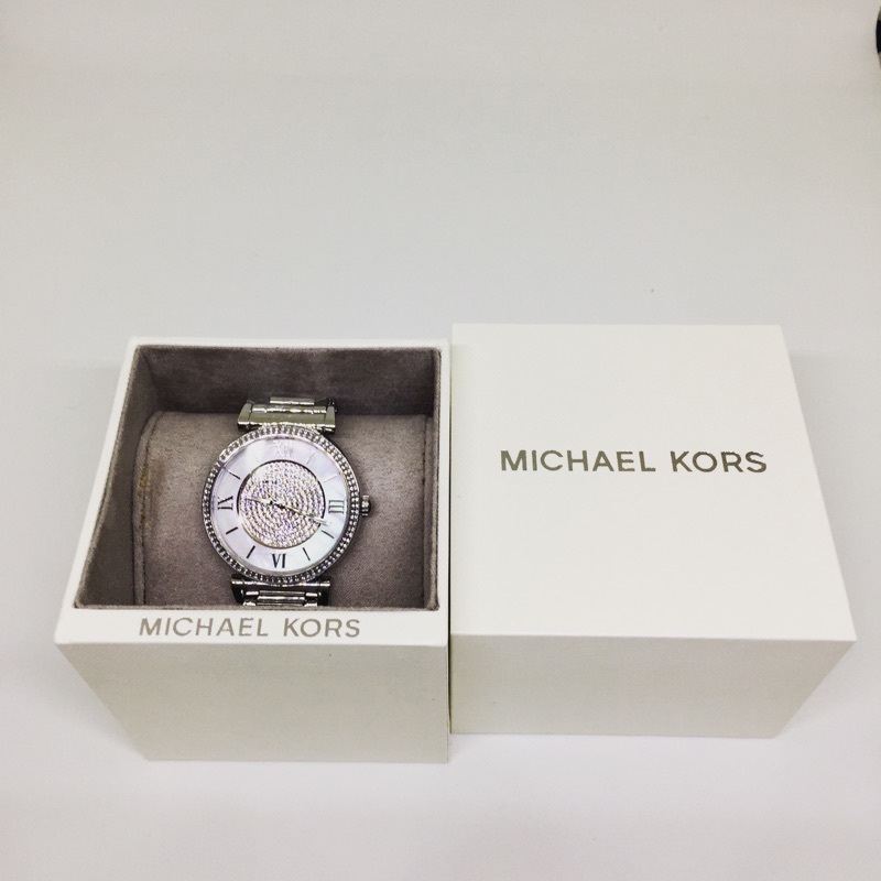 黛買黛購✈️ Michael Kors MK 🇺🇸 全新正品 質感 氣質 典雅 奢華 錶面水鑽珠貝 女錶 手錶 腕錶