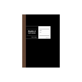 DOUBLE A 布膠系列橫線固頁筆記本 B5/18K 40頁-黑