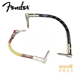 【民揚樂器】FENDER 效果器短導 custom shop Tweed 黑 黃