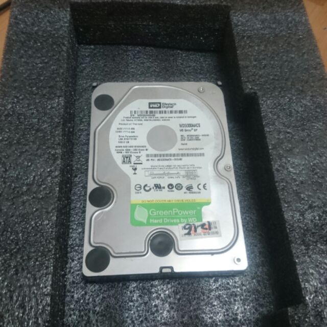 WD 綠標 500G 3.5吋硬碟 SATA 2