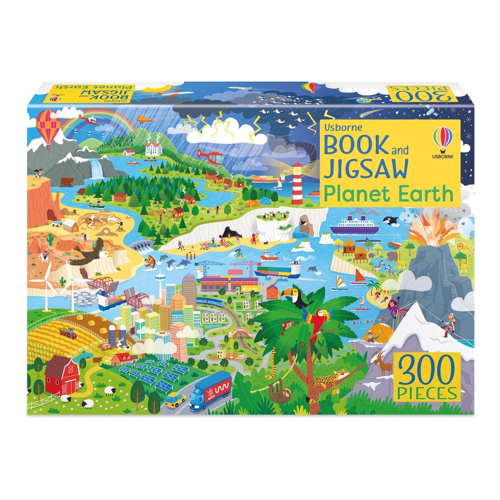 【Usborne】 認識地球拼圖 300片+1知識小百科 Book and Jigsaw Planet Earth