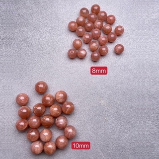 【肯爸水晶嚴選】血滴橙月光石8mm10mm/散珠/隔珠/配珠/DIY/單顆/單珠/飾品/水晶/天然/正能量 臺灣出貨免運