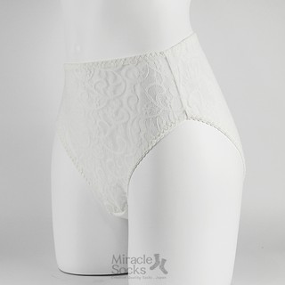 【Maidenfrom】美國 女性 進口四角 高腰蕾絲內褲 / 白色 現貨