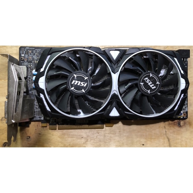 {保固30天專案｝MSI RX580 4GD5/OC 二手良品顯示卡、約九成新、非礦卡