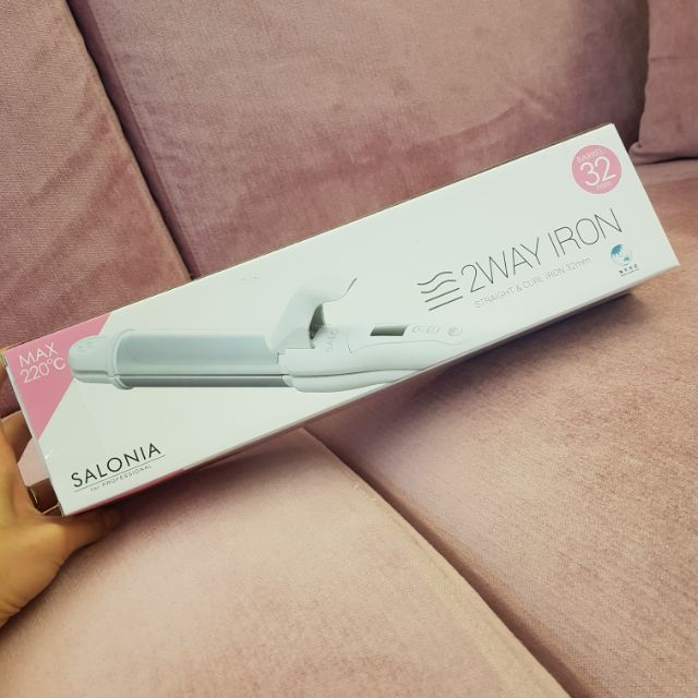 (全新 只有一支)2018/10日本東京購入 兩用 電棒捲 離子夾 salonia 2way iron sl-002aw