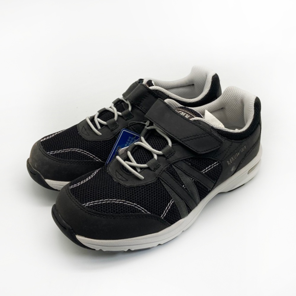 日本RAKU WALK休閒鞋運動鞋9025-008黑(女段)23cm 23.5cm 24cm-零碼出清