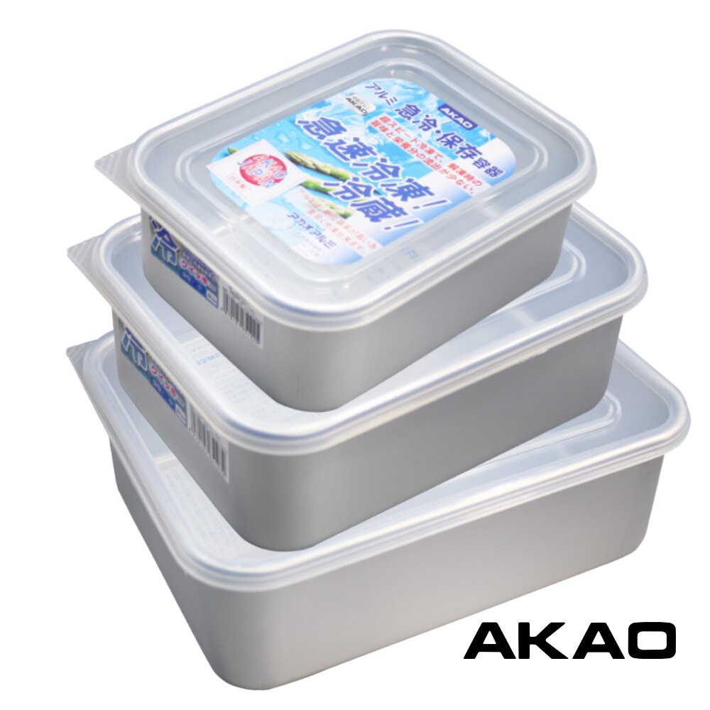 日本製 AKAO 急凍保鮮盒 深型 1.2L/1.8L/3.2L 冷藏解凍保鮮盒 聖誕節交換禮物