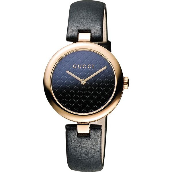 Gucci 古吉YA141401 菱格紋時尚腕錶/黑面34mm | 蝦皮購物