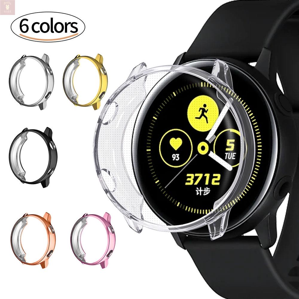 熱銷適用於 Samsung Galaxy Watch Active 2 40mm 44mm Tpu 全蓋電鍍保險槓防震保