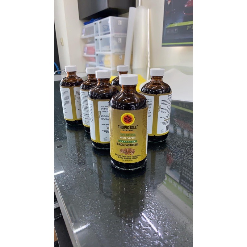 TROPIC ISLE LIVING JAMAICAN BLACK CASTER OIL 牙買加 黑蓖麻油 8 oz.