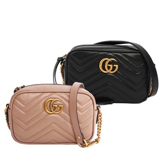 GUCCI Marmont mini款方型側背鍊包(任選) 448065 DTD1T