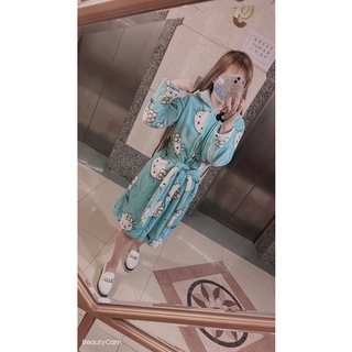 《現貨》新款 米妮 浴袍 睡袍 加厚睡衣 家居服（大人款）是全長袖