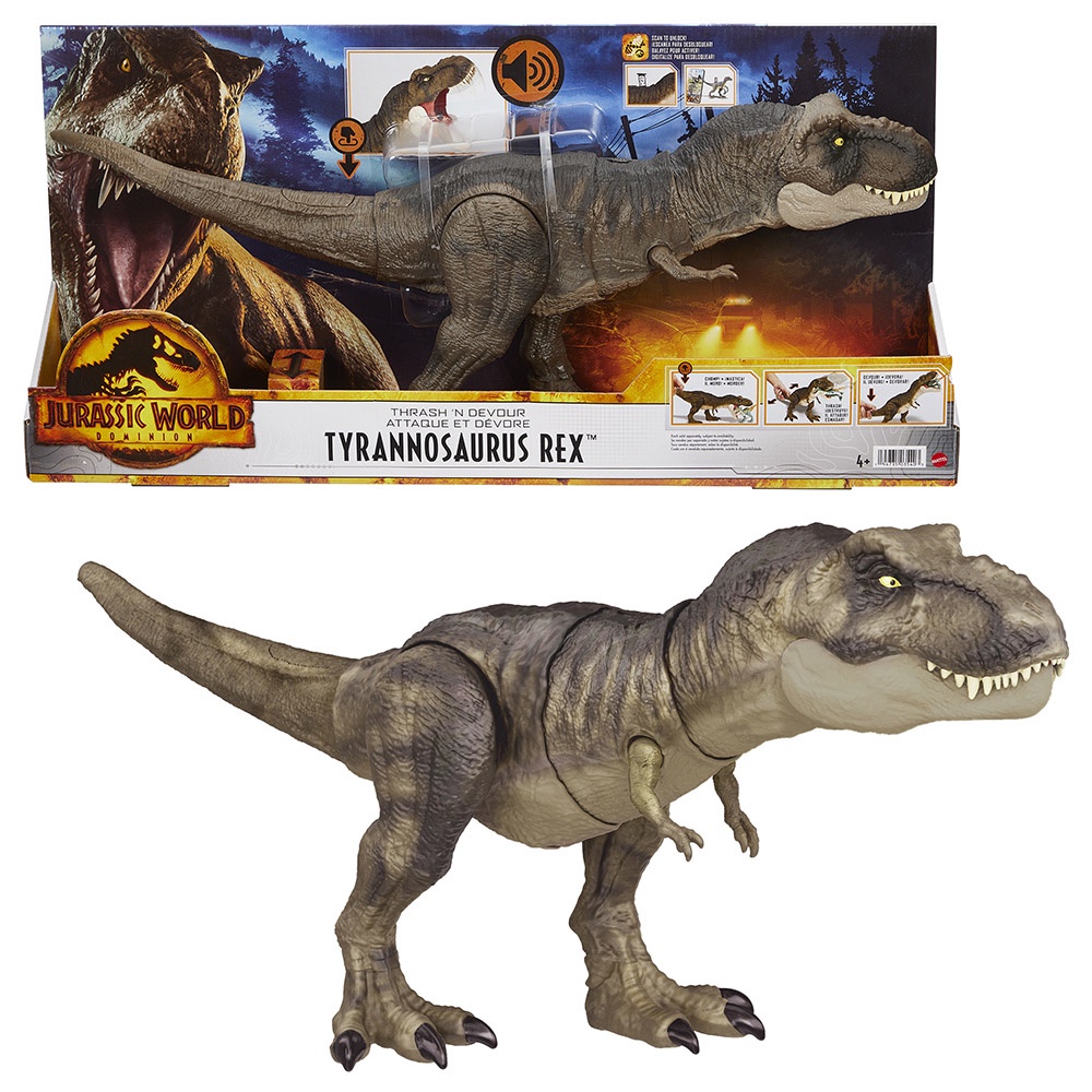 Mattel 侏羅紀世界-劇烈扭動暴龍 恐龍玩具 正版 美泰兒 JURASSIC WORLD