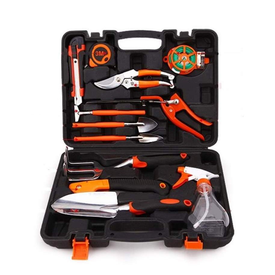 園藝工具禮品套裝 12件組 園藝工具組合鋁合金園藝鏟家用組合工具箱 蝦皮購物