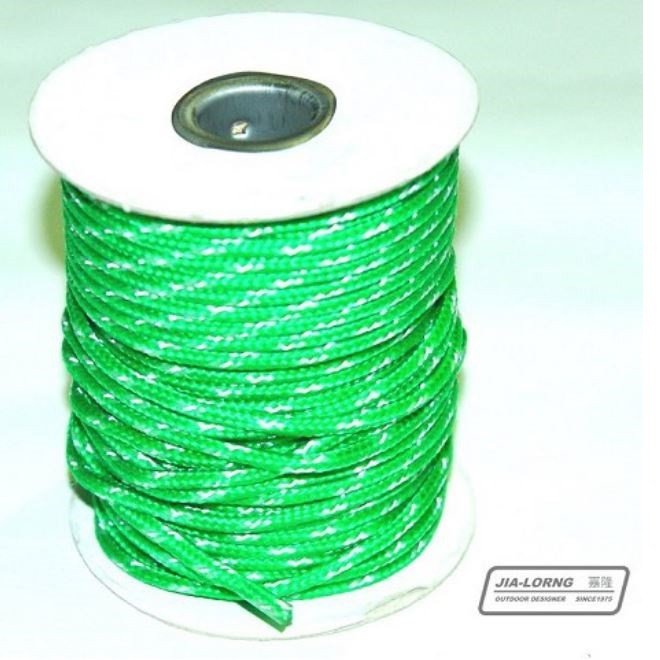 嘉隆 3mm反光營繩 30米 TP-214(編織綠繩) 3M 反光條 反光繩
