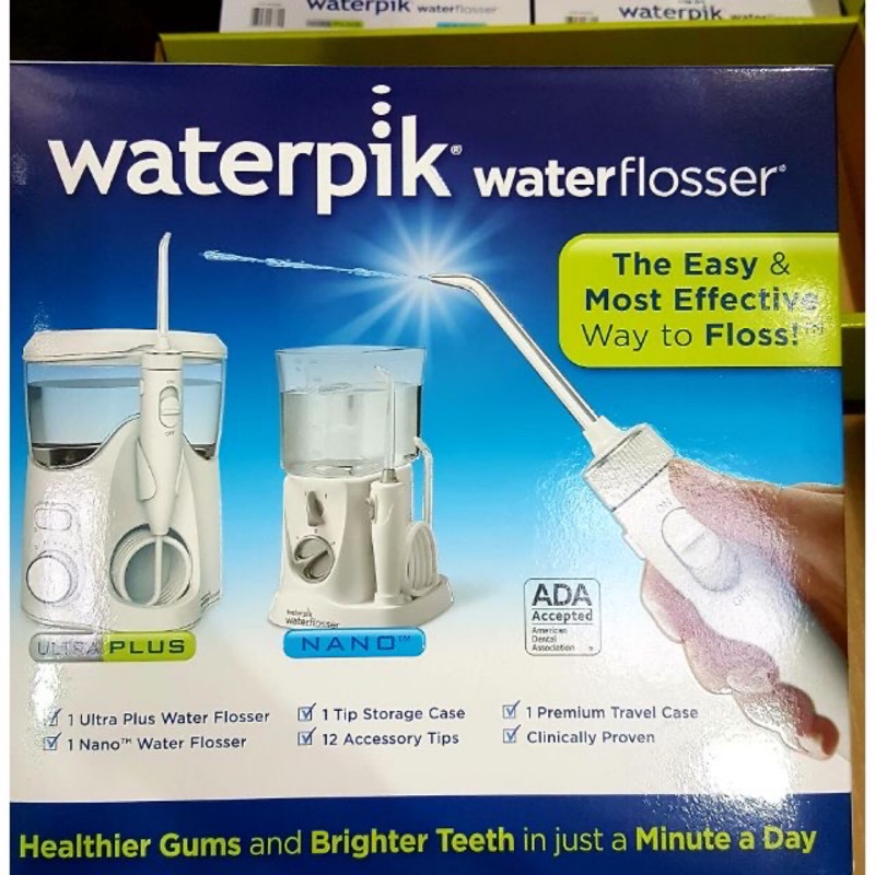 Waterpik  Flosser 多功能沖牙機組 WP150 + 可攜式WP310 沖牙機只要2788元