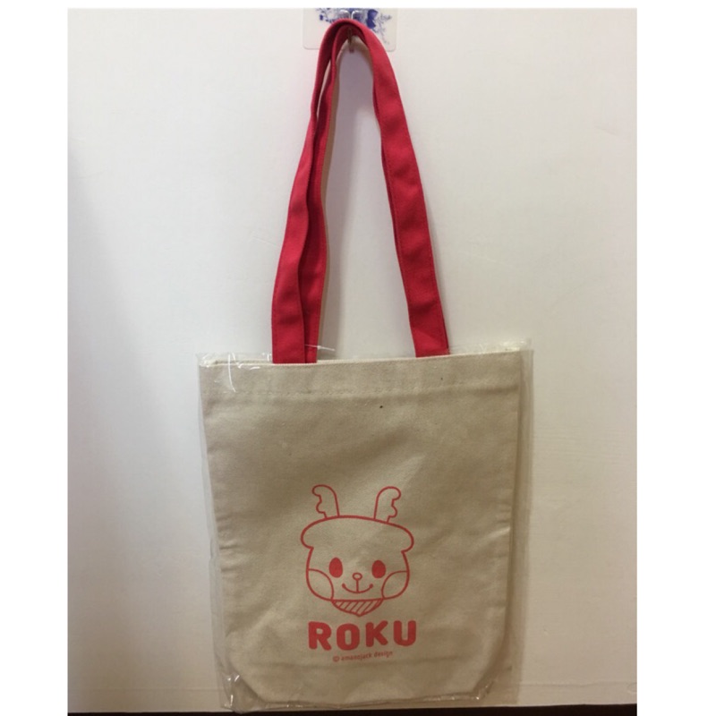[降價出清]  正版 奈良小鹿 ROKU 帆布文青提袋 購物袋 補習袋 手提袋 環保袋