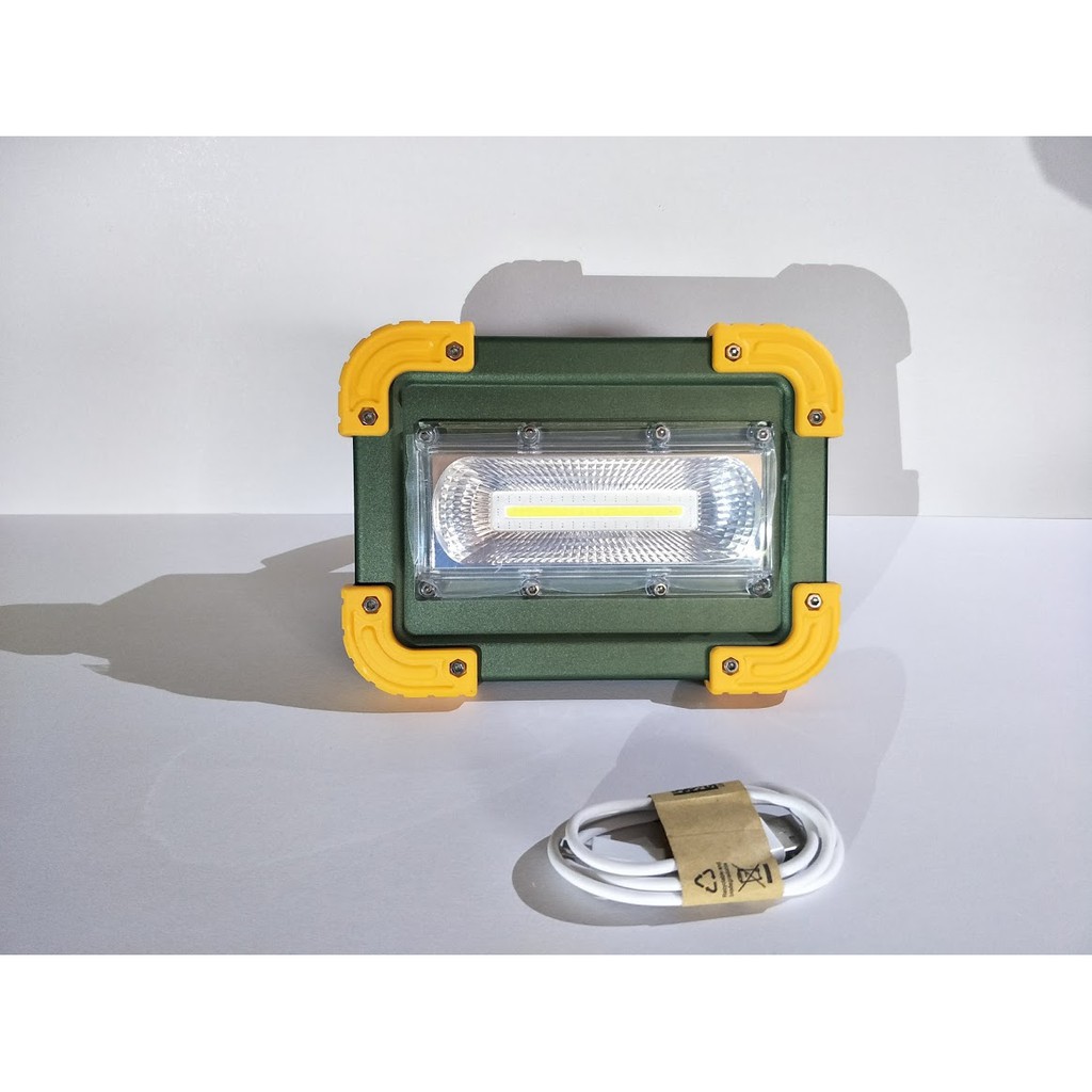 高功率30W COB LED 帳棚燈 露營燈 探照燈 工作燈 警示燈 使用18650鋰電池(無付)