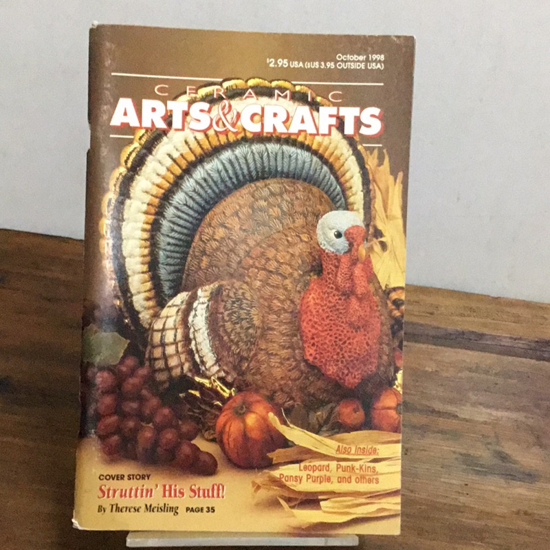 紅蘿蔔工作坊/美國絕版雜誌ARTS&amp;CRAFTS美式陶瓷手工藝 1998年10月